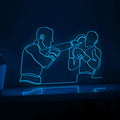 Boxing Fighters Sports EL Wire Wall Art for Gyms & Martial Arts Studios - myneonup