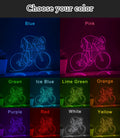 Person Riding Bicycle Cycling EL Wire Sports Art for Garage & Outdoor Activity Rooms - myneonup