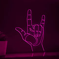 Hand I Love You Sign Valentine Wedding Neon Light Festive EL Wire Decor for Party & Home Wall Art - myneonup