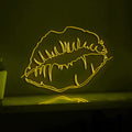 Beautiful Woman Lips Makeup Handmade EL Wire Vanity Wall Art for Bedroom & Beauty Studio - myneonup