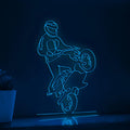 Sportsman Motorcycle Handmade EL Wire Sports Wall Art for Garage & Man Cave - myneonup