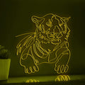 Tiger Portrait Modern Minimalist EL Wire Animal Wall Art for Home & Office - myneonup