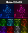 Smile Dog Handmade EL Wire Animal Wall Art for Bedroom & Home Decor - myneonup
