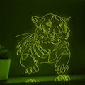 Tiger Portrait Modern Minimalist EL Wire Animal Wall Art for Home & Office - myneonup