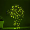 Smile Dog Handmade EL Wire Animal Wall Art for Bedroom & Home Decor - myneonup