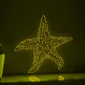 Starfish One Line EL Wire Neon Sign - Ocean Star, Ideal for Boho Wall Decor - myneonup