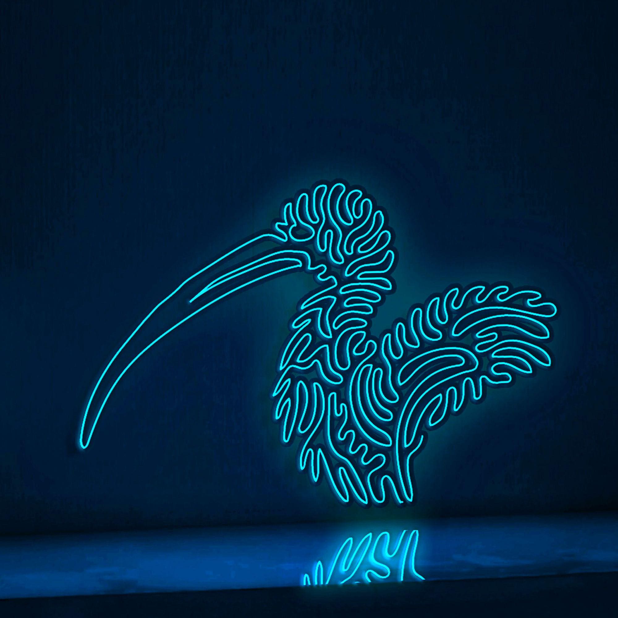 Ibis One Line EL Wire Neon Sign - Ideal for Bird & Nature Lovers Wall Decor - myneonup