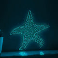 Starfish One Line EL Wire Neon Sign - Ocean Star, Ideal for Boho Wall Decor - myneonup