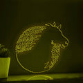 Horse One Line EL Wire Neon Sign - Exotic Equine Light Art - myneonup
