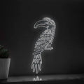 Hornbill One Line EL Wire Neon Sign - Long-Tailed Bird, Ideal for Bird & Nature Lovers Wall Decor - myneonup