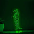 Standing Meerkat One Line EL Wire Neon Sign - Ideal for Animal & Nature Lovers Wall Decor - myneonup