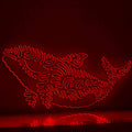 Orca One Line EL Wire Neon Sign - Perfect for Ocean Lovers' Wall Decor - myneonup