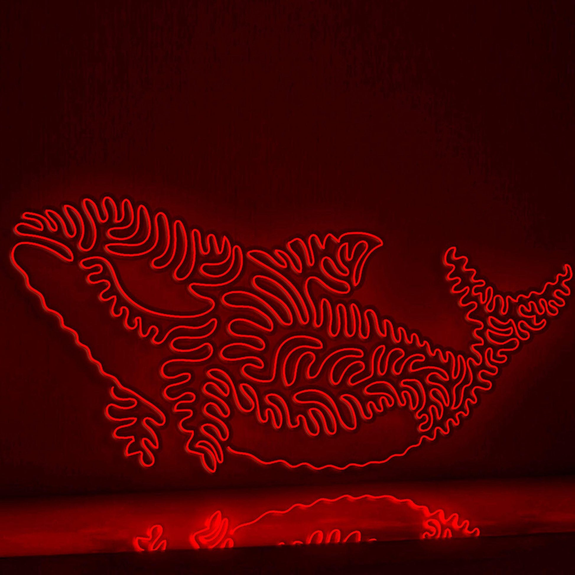 Orca One Line EL Wire Neon Sign - Perfect for Ocean Lovers' Wall Decor - myneonup