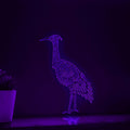 Heron One Line EL Wire Neon Sign - Ideal for Bird & Nature Lovers Wall Decor - myneonup
