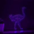 Ostrich One Line EL Wire Neon Sign - Flightless Bird Lighted Wall Art - myneonup