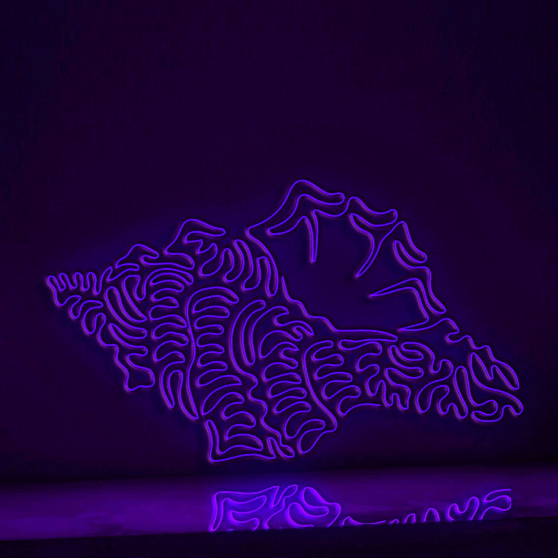 Seashell One Line EL Wire Neon Sign - Ideal for Ocean Lovers' Wall Decor - myneonup