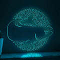 Salmon One Line EL Wire Neon Sign - Ideal for Seafood Lovers' Home Decor - myneonup