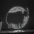 Yak One Line EL Wire Neon Sign - Abstract Yak Neon Sign for Modern Wall Decor - myneonup