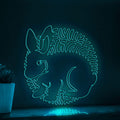 Rabbit One Line EL Wire Neon Sign 1 - Ideal for Kids' Rooms & Wall Decor - myneonup