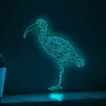 Ibis One Line EL Wire Neon Sign - Curved Bill Bird, Ideal for Tropical Themed Decor - myneonup
