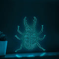 Beetle One Line EL Wire Neon Sign - Hard Wing Insect, Perfect for Tropical Wall Decor & Boho Lovers - myneonup