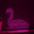 Swan One Line EL Wire Neon Sign - Swimming Bird Decor - myneonup