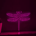 Dragonfly One Line EL Wire Neon Sign - Flying Insect Art - myneonup