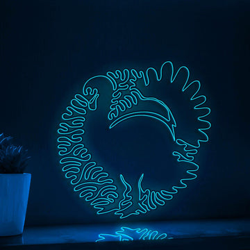 Turkey One Line EL Wire Neon Sign - Thanksgiving Decor - myneonup