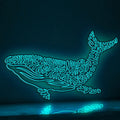 Whale One Line EL Wire Neon Sign - Ideal for Ocean Lovers, Perfect as Wall Decor - myneonup