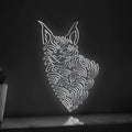 Lynx One Line EL Wire Neon Sign - Abstract Art Neon for Nature Lovers' Modern Wall Decor - myneonup