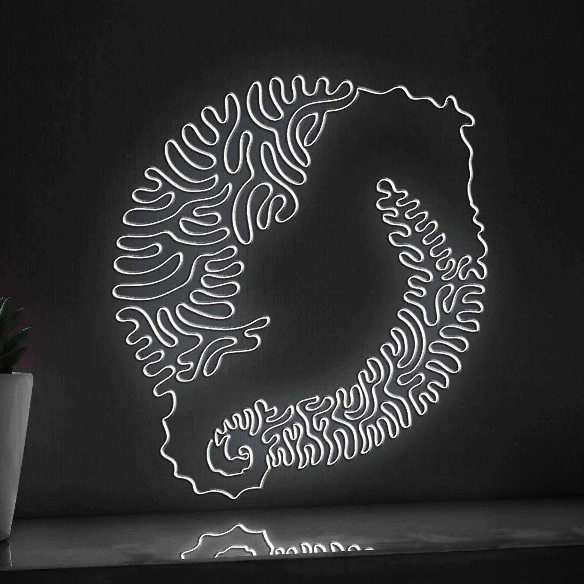 Seahorse One Line EL Wire Neon Sign - Ideal for Kids and Home - myneonup