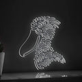 Shoebill One Line EL Wire Neon Sign - Lighted Bird Wall Art - myneonup