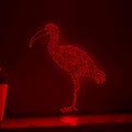 Ibis One Line EL Wire Neon Sign - Curved Bill Bird, Ideal for Tropical Themed Decor - myneonup