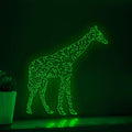 Giraffe One Line EL Wire Neon Sign - Tallest Mammal Lihght Art, Ideal for Boho Room Decor, Animal Lovers - myneonup