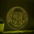 Gorilla One Line EL Wire Neon Sign - Stocky Ape Wall Art - myneonup
