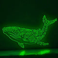 Whale One Line EL Wire Neon Sign - Ideal for Ocean Lovers, Perfect as Wall Decor - myneonup