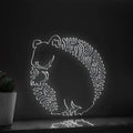 Hamster One Line EL Wire Neon Sign - Hairy Pet Light Art, Abstract Art for Wall Decor - myneonup