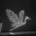 Heron One Line EL Wire Neon Sign - Long-Necked Bird Art, Ideal for Nature Lovers' Modern Wall Decor - myneonup
