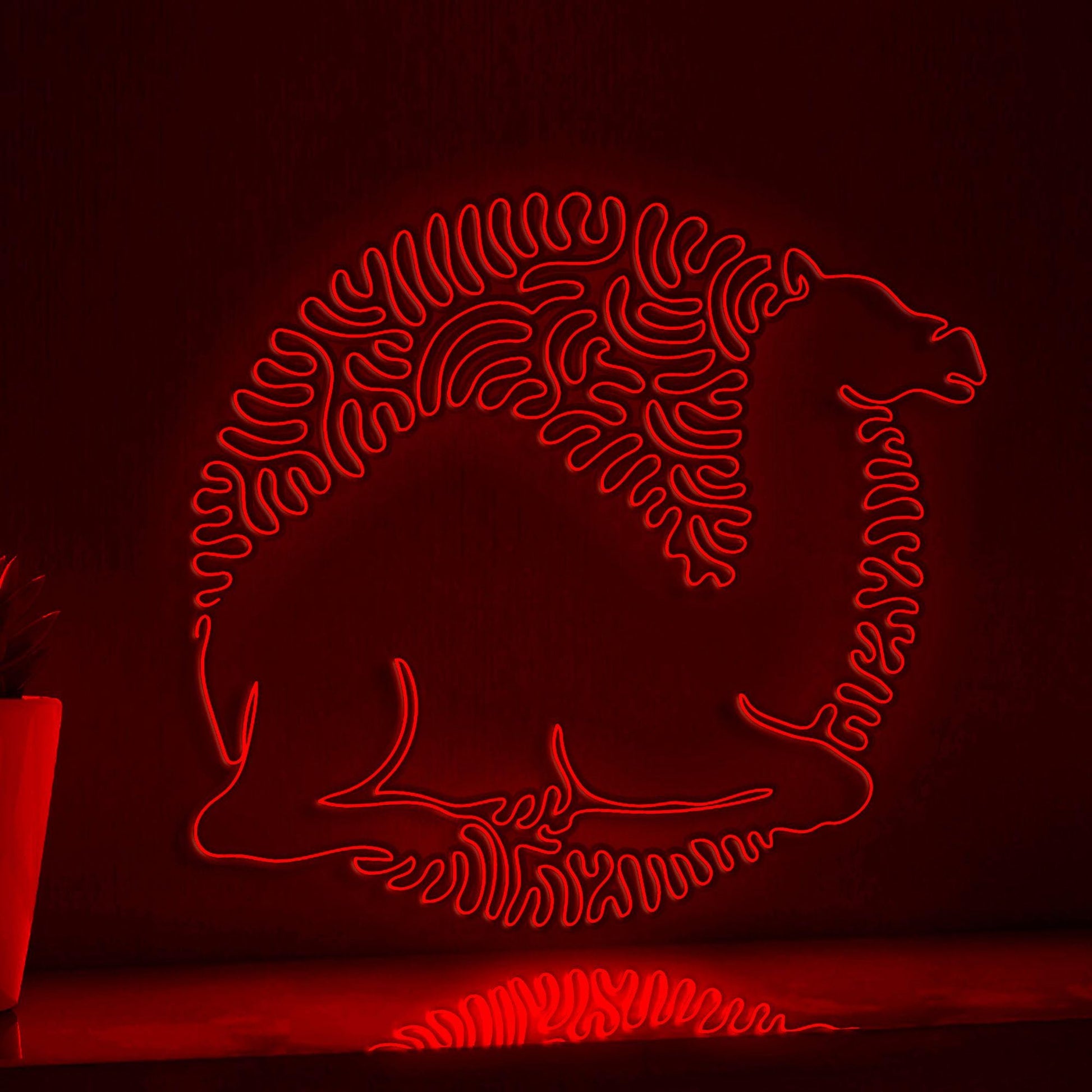 Camel One Line EL Wire Neon Sign - Cute Abstract Camel Design for Art Lovers & Safari Decor - myneonup
