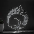 Rabbit One Line EL Wire Neon Sign 2 - Ideal for Kids' Rooms & Wall Decor - myneonup