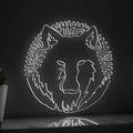 Wolf One Line EL Wire Neon Sign - Abstract Ligh Art for Nature Lovers' Home Decor - myneonup