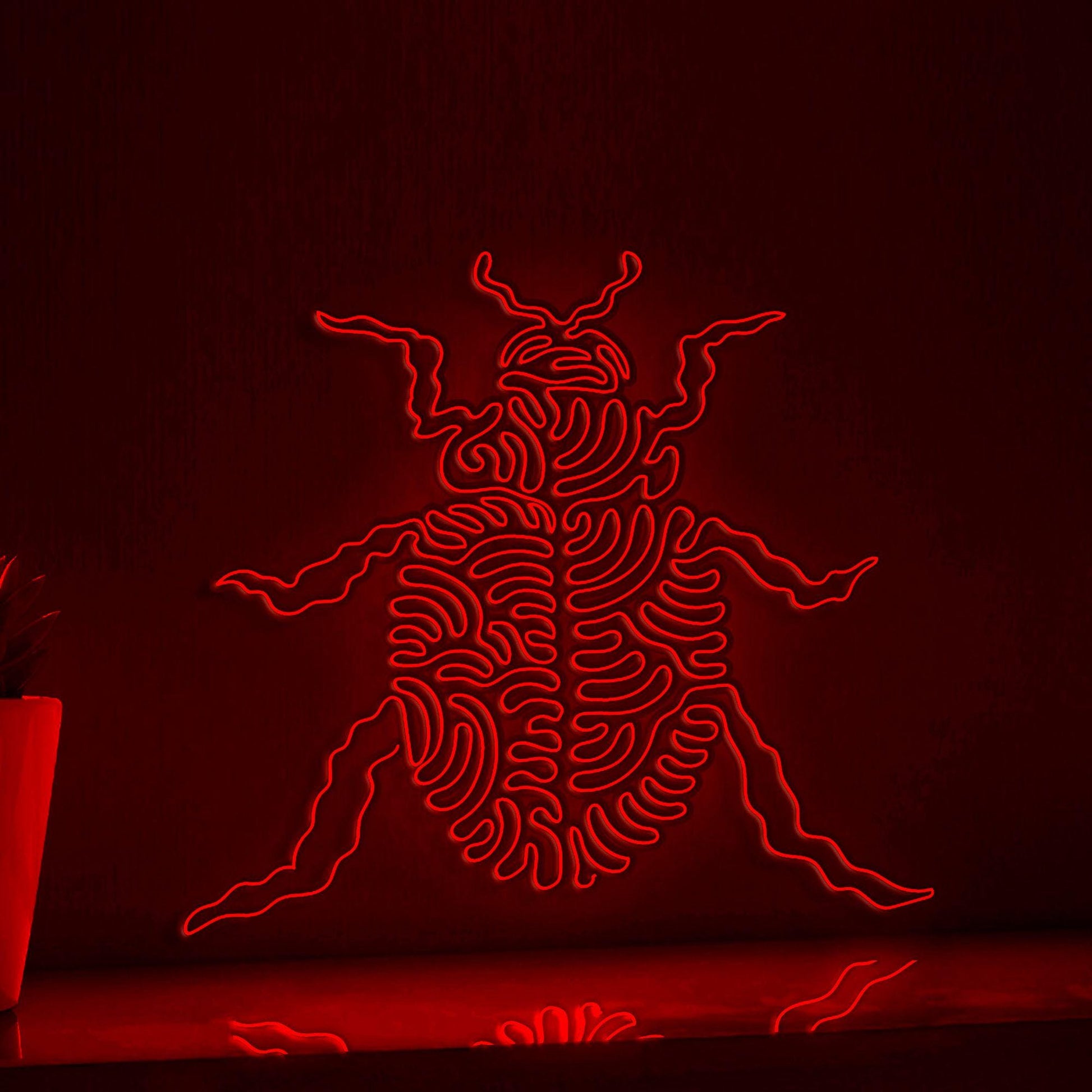 Beetle One Line EL Wire Neon Sign - Ideal for Insect Lovers, Great for Home Decor - myneonup