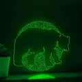 Bear One Line EL Wire Neon Sign - Abstract Art for Boho Wall Decor, Ideal for Nature Lovers - myneonup