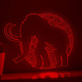 Mammoth One Line EL Wire Neon Sign - Ice Age Giant Wall Art - myneonup