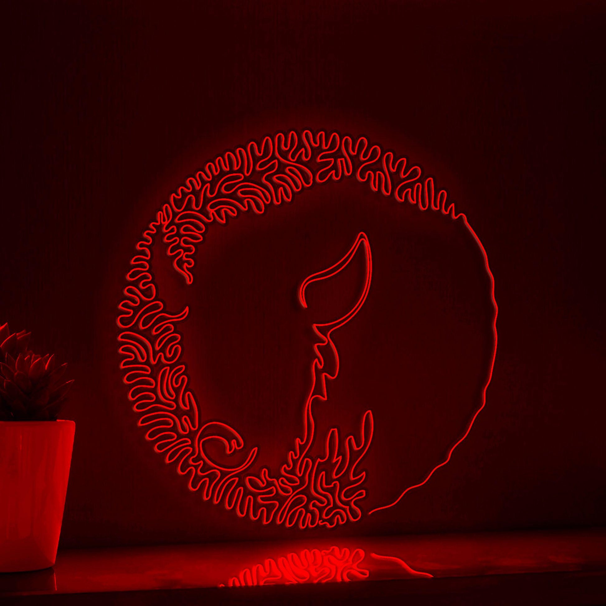 Bison One Line EL Wire Neon Sign - Enormous Herbivore Decor - myneonup