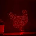 Turkey One Line EL Wire Neon Sign - Perfect for Thanksgiving Decor and Modern Homes - myneonup