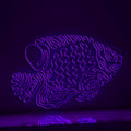 Regal Angelfish EL Wire Neon Sign - Perfect for Tropical Themed Decor & Art Lovers - myneonup