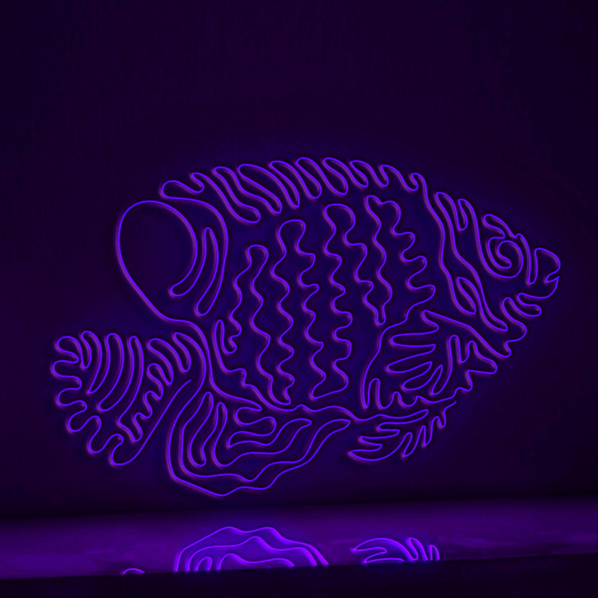 Regal Angelfish EL Wire Neon Sign - Perfect for Tropical Themed Decor & Art Lovers - myneonup