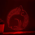 Rabbit One Line EL Wire Neon Sign 2 - Ideal for Kids' Rooms & Wall Decor - myneonup
