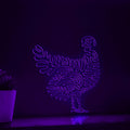 Turkey One Line EL Wire Neon Sign - Perfect for Thanksgiving Decor and Modern Homes - myneonup